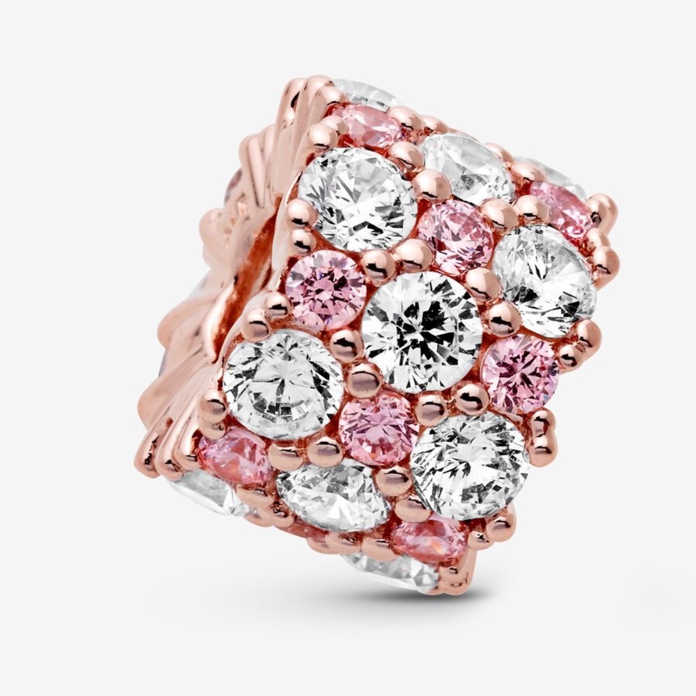 ⚡️FLASH SALE⚡️ PANDORA Pink & Clear Sparkle Charm, brand new, never worn